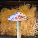 10" Ceramic Mushroom Garden Stake