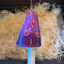 10" Ceramic Mushroom Garden Stake