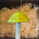 10" Ceramic Mushroom Garden Stake