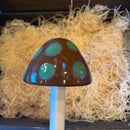 10" Ceramic Mushroom Garden Stake