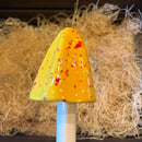 10" Ceramic Mushroom Garden Stake
