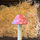 8" Ceramic Mushroom Garden Stake