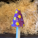 8" Ceramic Mushroom Garden Stake