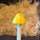 8" Ceramic Mushroom Garden Stake