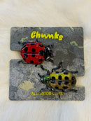 Ladybug Alligator Hairclips