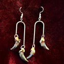 Double Coyote Claw Earrings