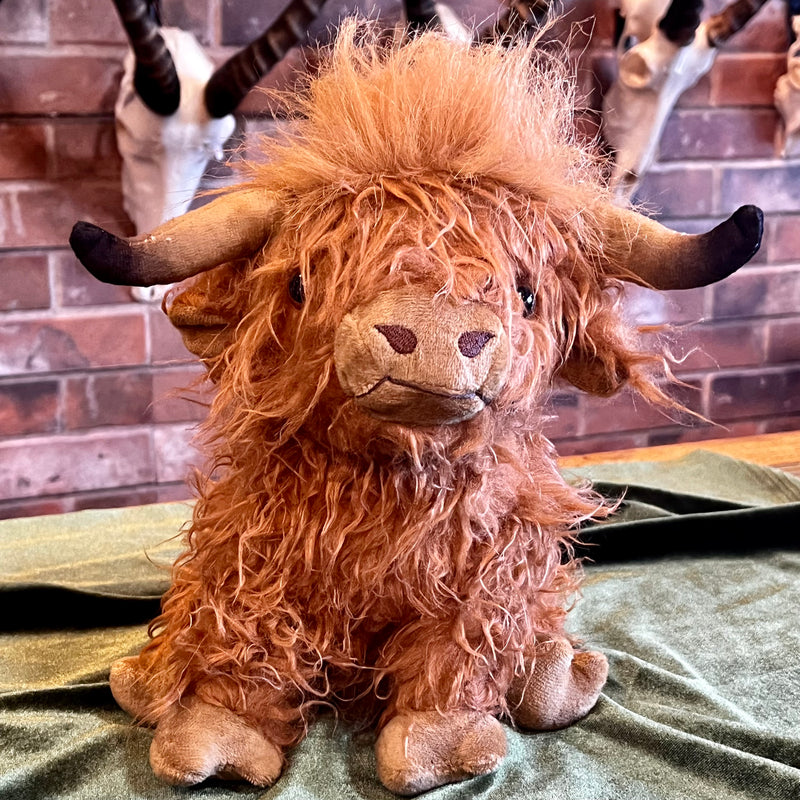 Lifelike Highland Cow Plush Toy