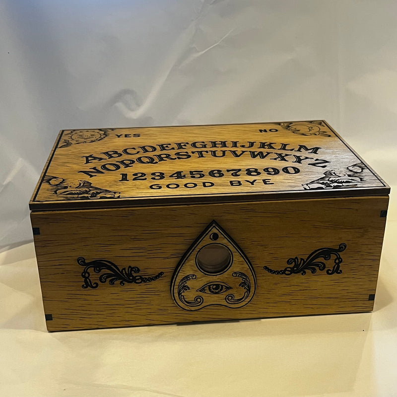 Ouija Style Locking Box with Magnetic Planchet