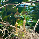 Otter Paw Bone Eye Earrings