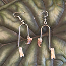 Otter Claw and Toe Bone Earrings