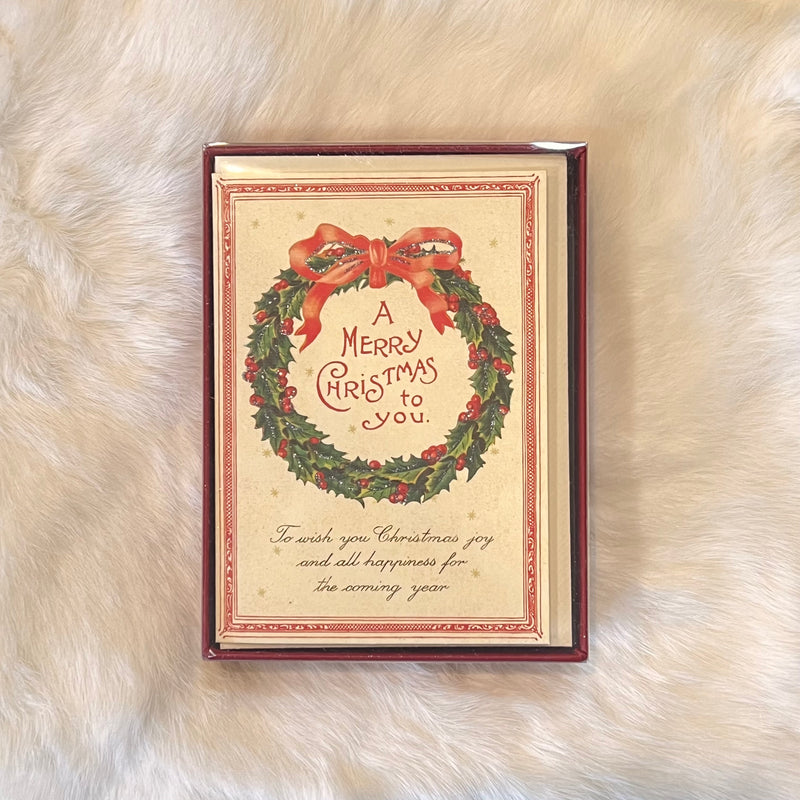 Christmas Wreath Boxed Notes