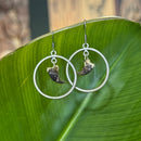 Raccoon Claw Hoop Earrings