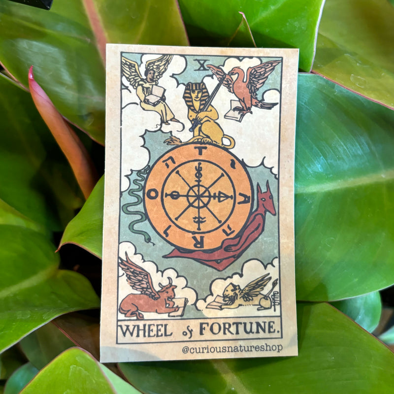 Wheel of Fortune Tarot Card Sticker