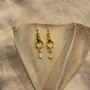 Bobcat Toe Bone Victorian Hand Earrings