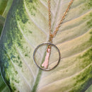 Otter Toe Bone Hoop Necklace