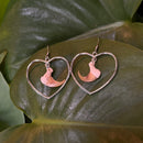 Bobcat Claw Heart Earrings