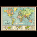 Vintage School Chart - World Map