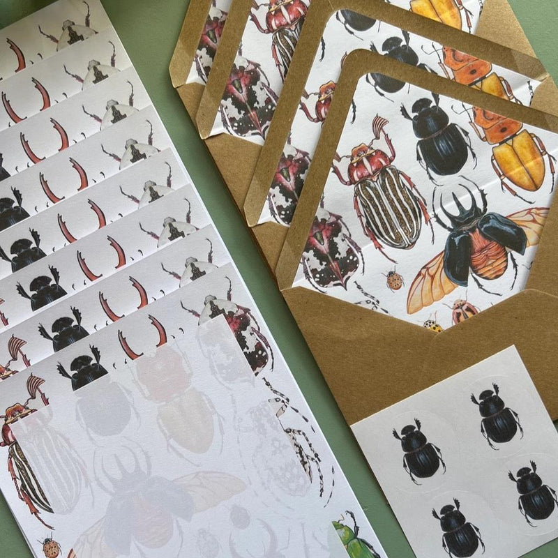 Beetle Letter Writing Set