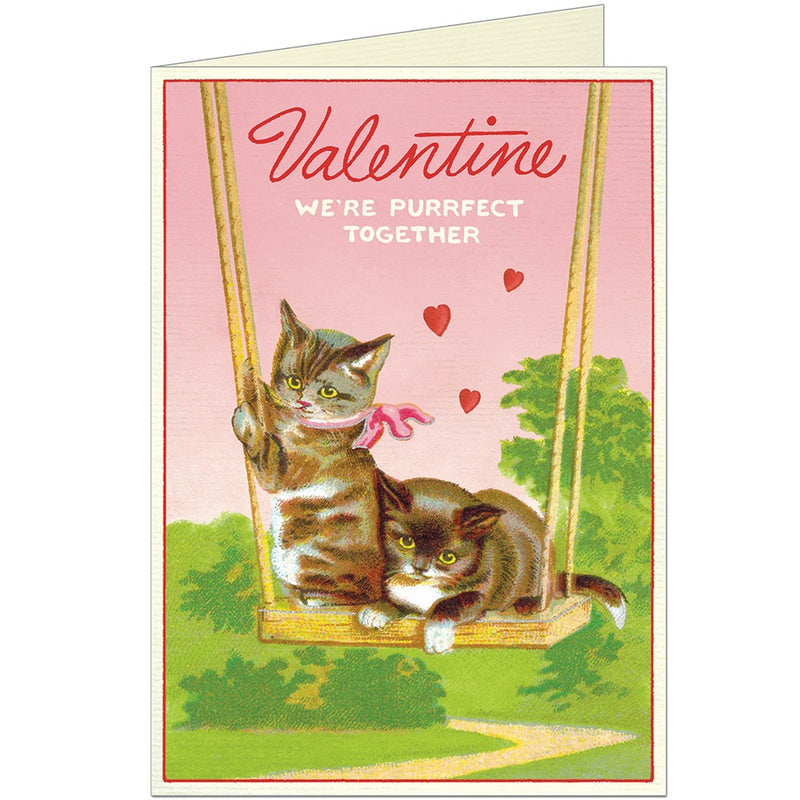 Valentine Cats Greeting Card