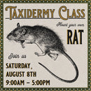 08/08/26 Taxidermy Rat Class