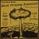 09/13/26 Block Printing Essentials: Carve, Ink, Print