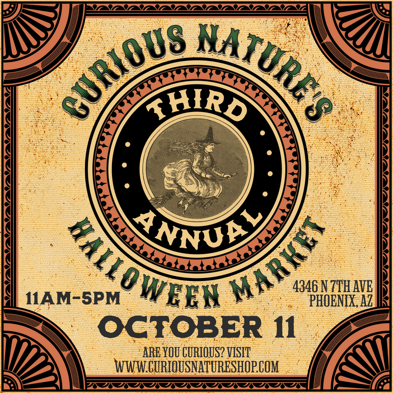 Curious Nature's Halloween Market Vendor Registration 10/11/2025