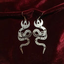 Moon Snake Earrings