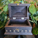 Pentagram Inlaid Wood Chest