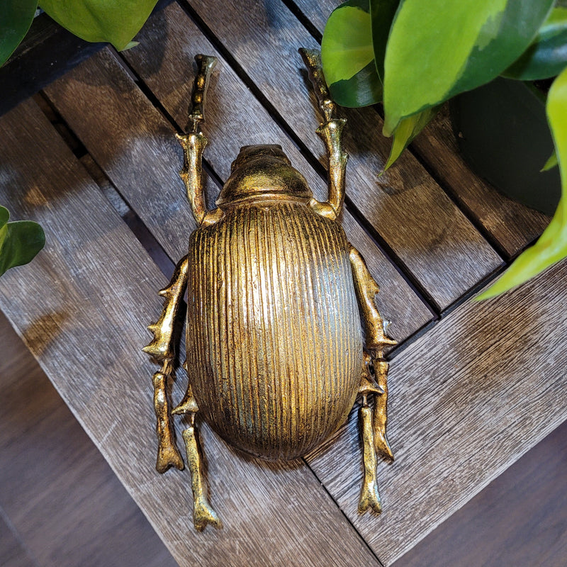 Gold Leaf Beetle Wall Decor