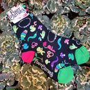 Tiny Trinkets UV Reactive Crew Socks