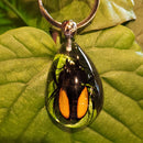 Orange Stag Beetle Keychain