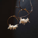 Snake Vertebra Hoop Earrings