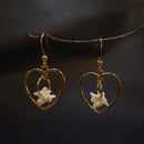 Snake vertebrae heart hoops