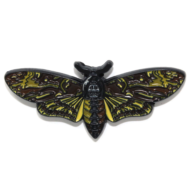 Death's Head Moth Enamel Pin