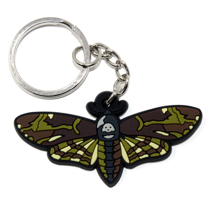 Death's Head Moth Rubber Keychain