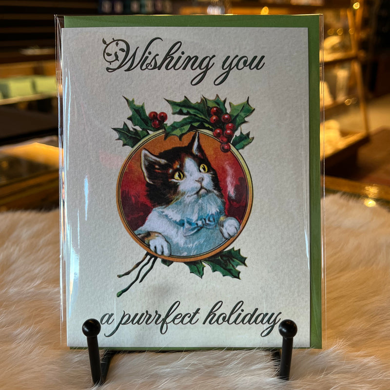 Purrfect Holiday Greeting Card