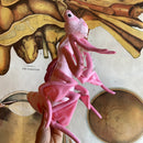 Lifelike Pink Orchid Mantis Plush Toy