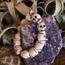 White Skull Bead Bracelet - Curious Nature
