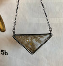 Morpho Butterfly Large Triangle Necklace