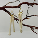 Coyote Double Paw Bone Earrings