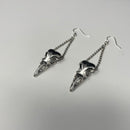 Raven Skull Earrings