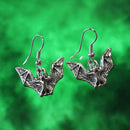 Silver Bat Earrings