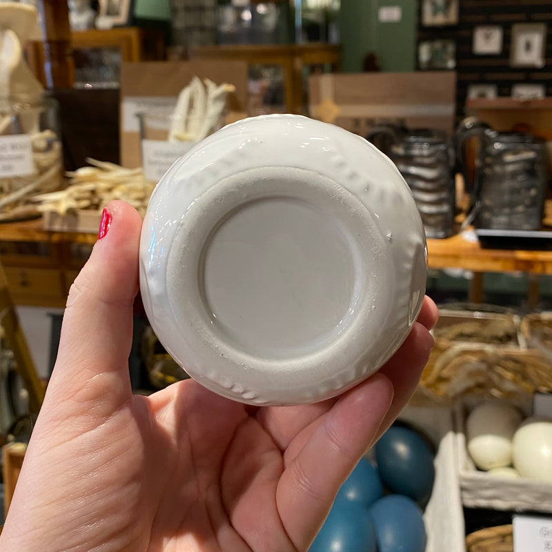 White Ceramic Eye Pot