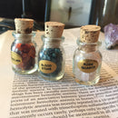 Real Gem Stone Vial