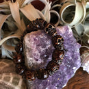 Brown Skull Bead Bracelet - Curious Nature