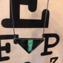 Peacock Swallowtail Large Triangle Necklace - Curious Nature