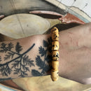 Thin Bone Bead Skull Bracelet - Curious Nature